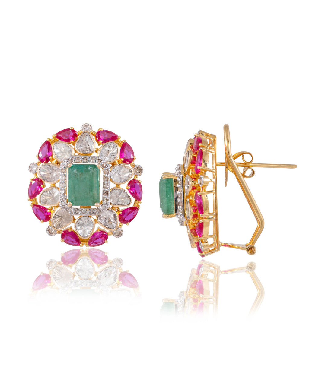 Aabida Polki And Diamond Tops