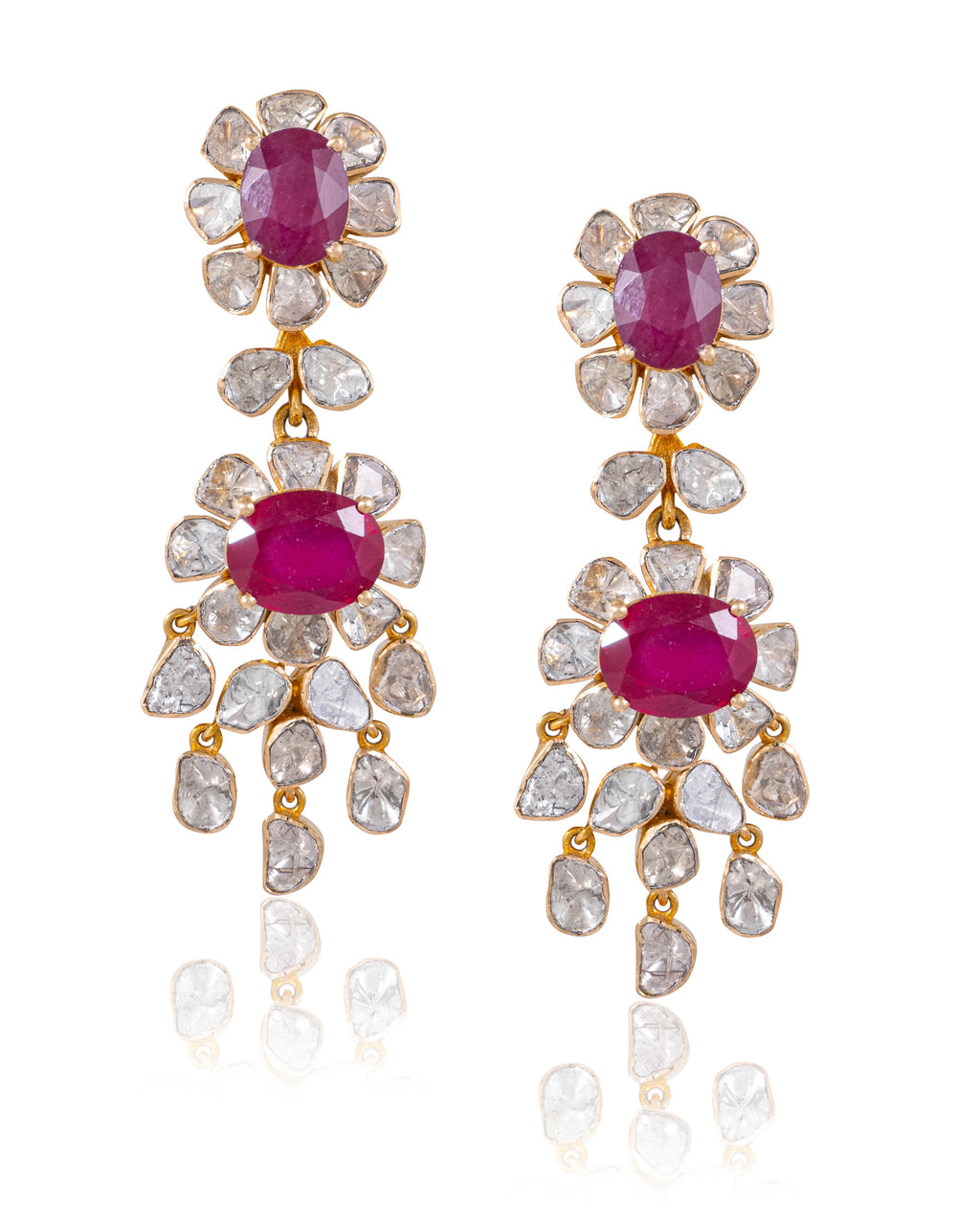 Aashika Polki Long Earrings