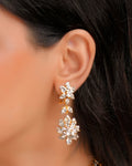 Jenna Polki And Diamond Long Earrings