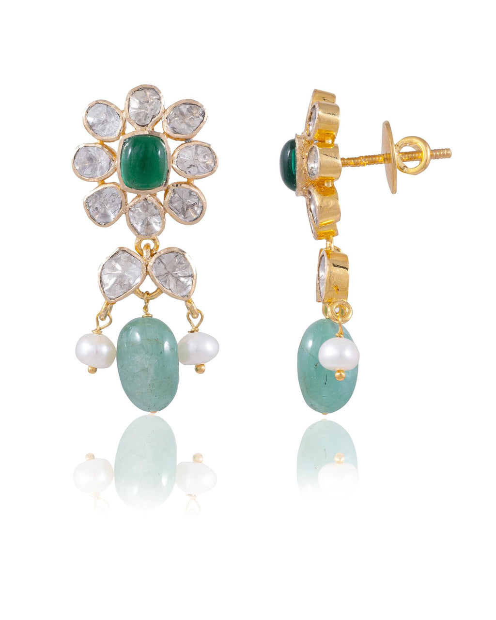 Helene Polki Long Earrings