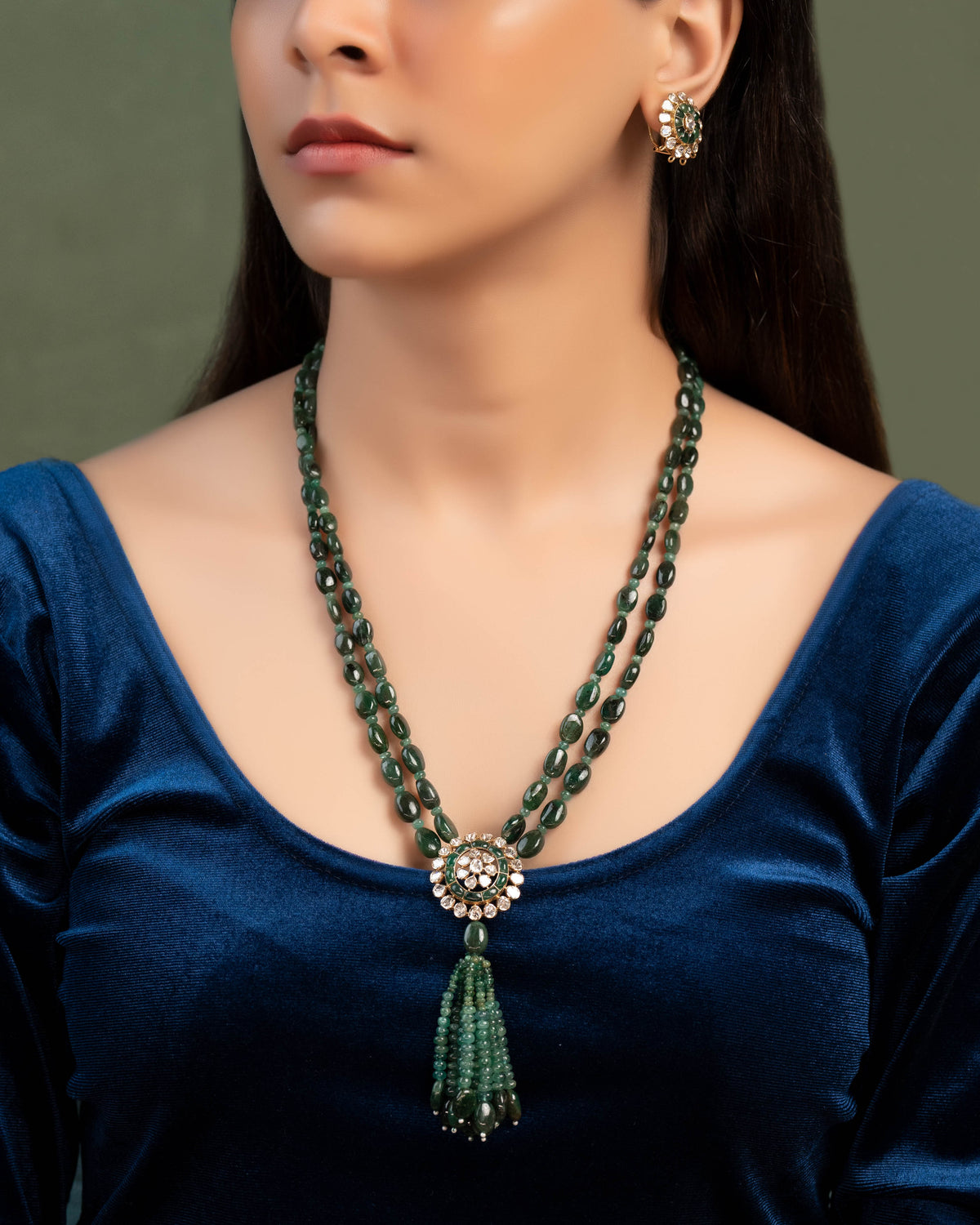 Yamini Polki Bead Pendant