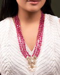 Sanya Polki And Diamond Bead Pendant