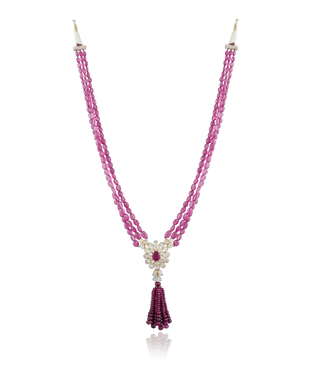 Arunima Polki And Diamond Bead Pendant