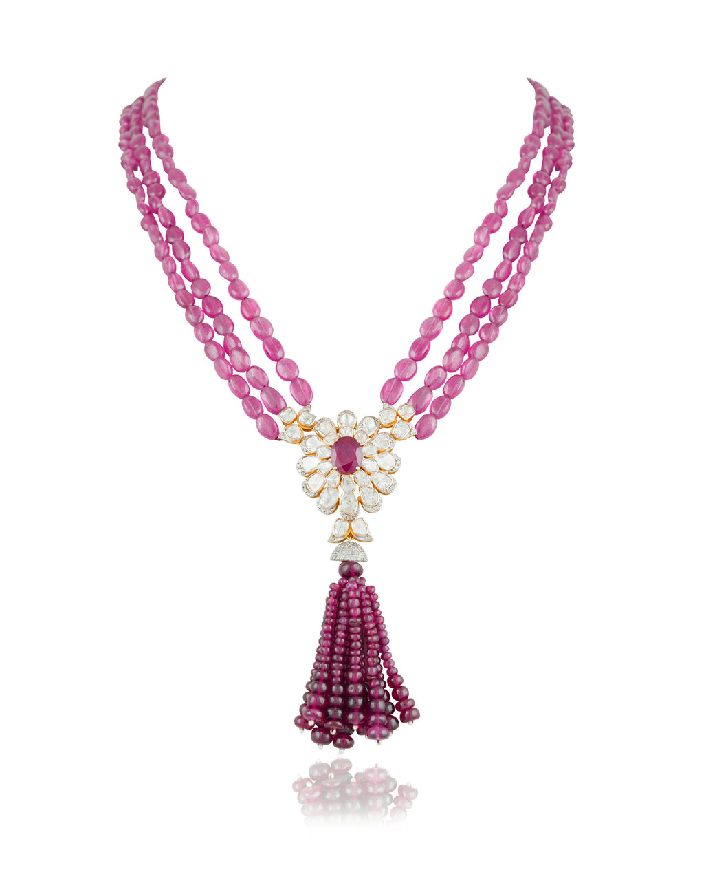 Arunima Polki And Diamond Bead Pendant