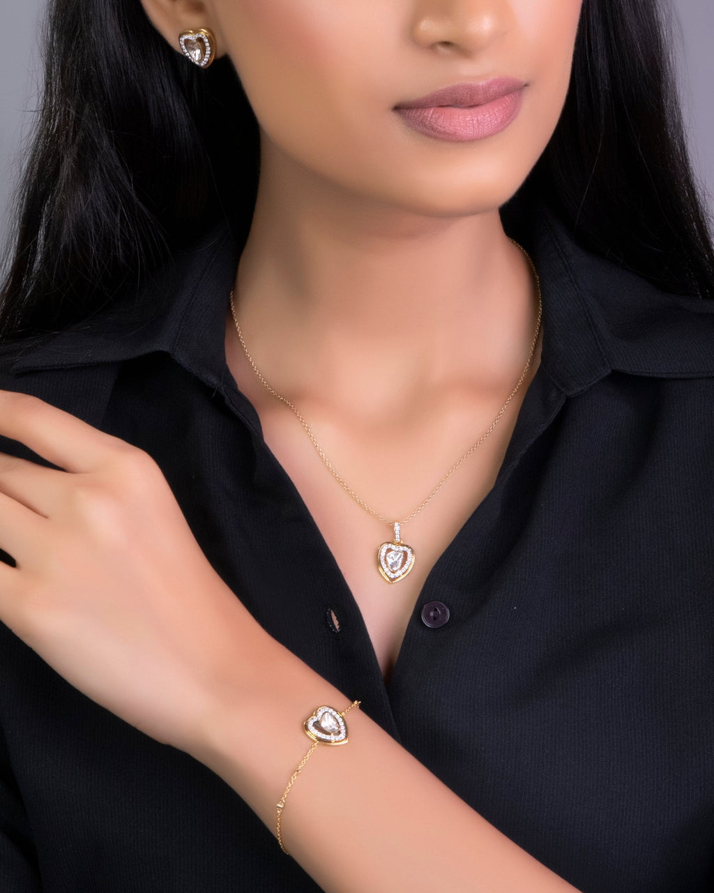 Noor Polki And Diamond Pendant