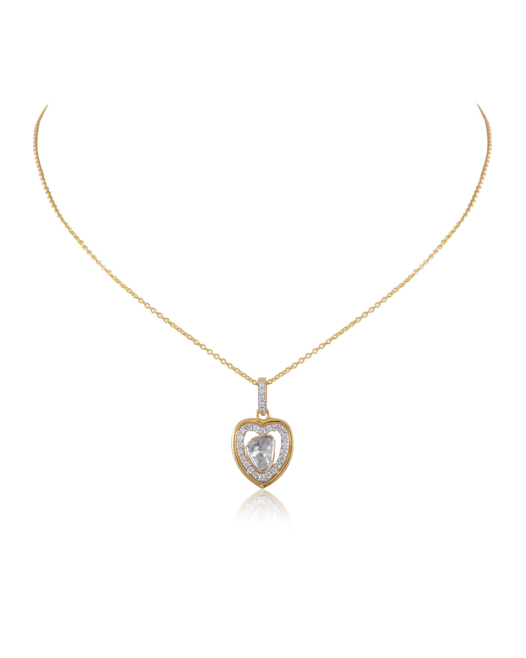 Noor Polki And Diamond Pendant