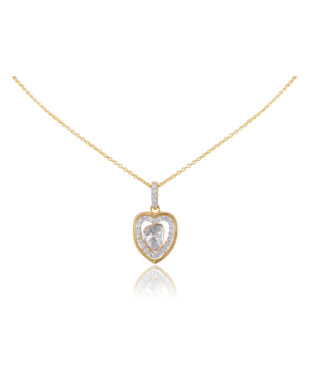 Noor Polki And Diamond Pendant