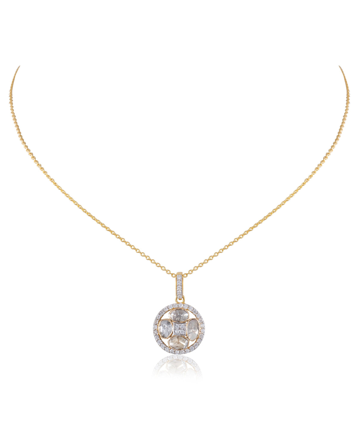 Anna Polki And Diamond Pendant