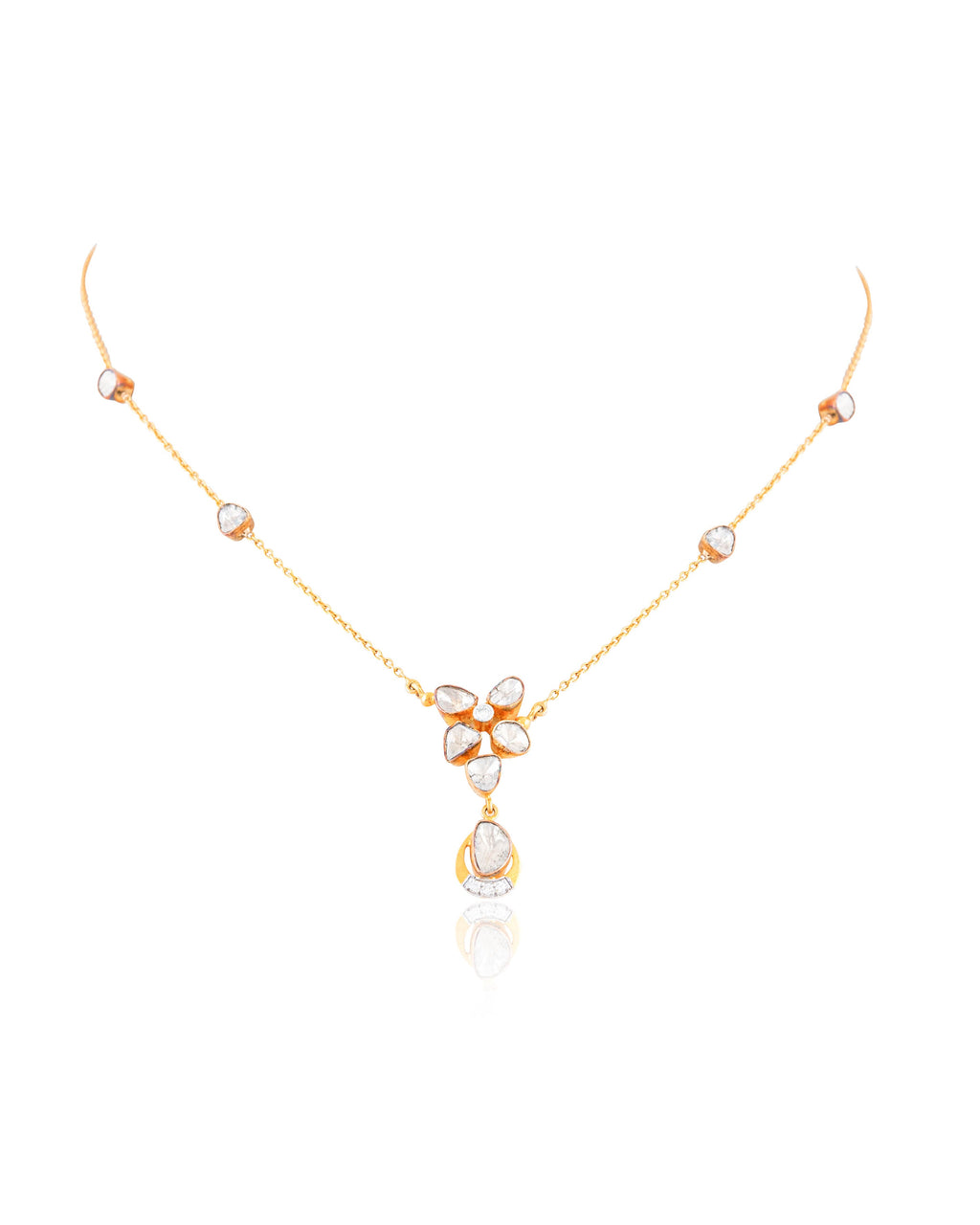 Kara Polki And Diamond Pendant