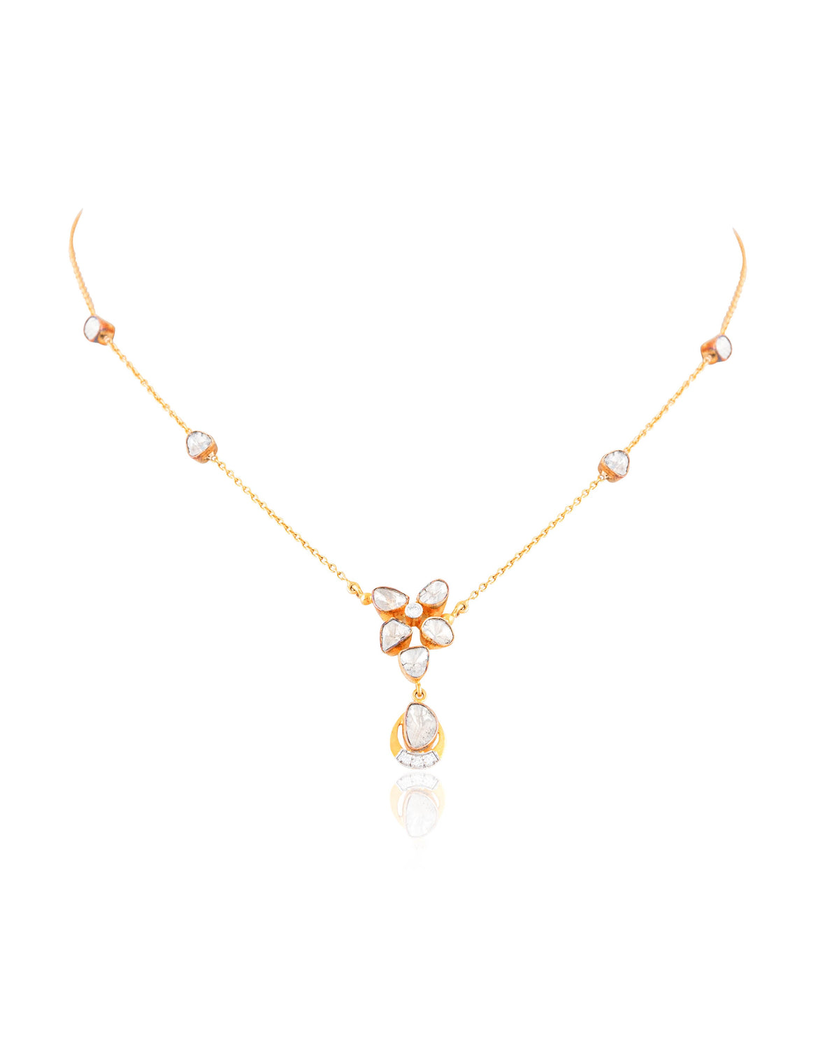 Kara Polki And Diamond Pendant