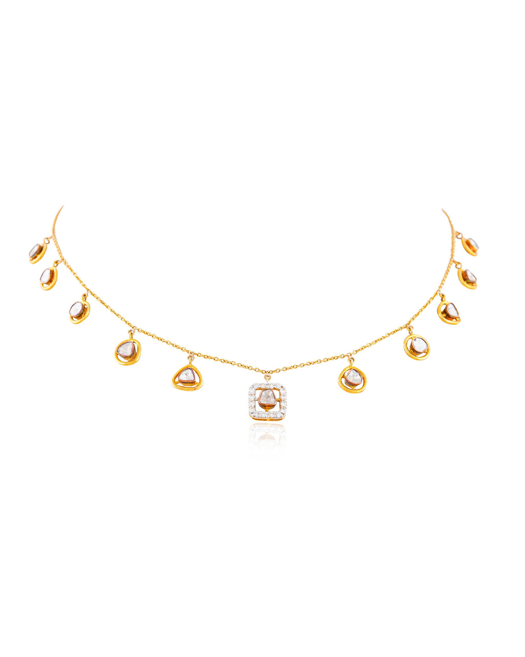 Kamila Polki And Diamond Pendant
