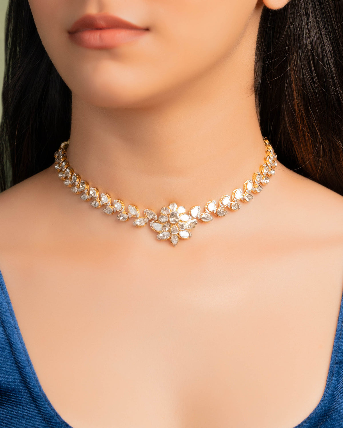 Maren Polki And Diamond Necklace