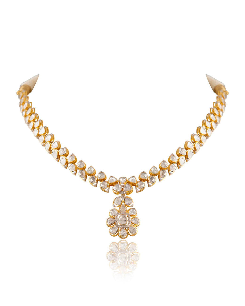 Niharika Polki And Diamond Necklace