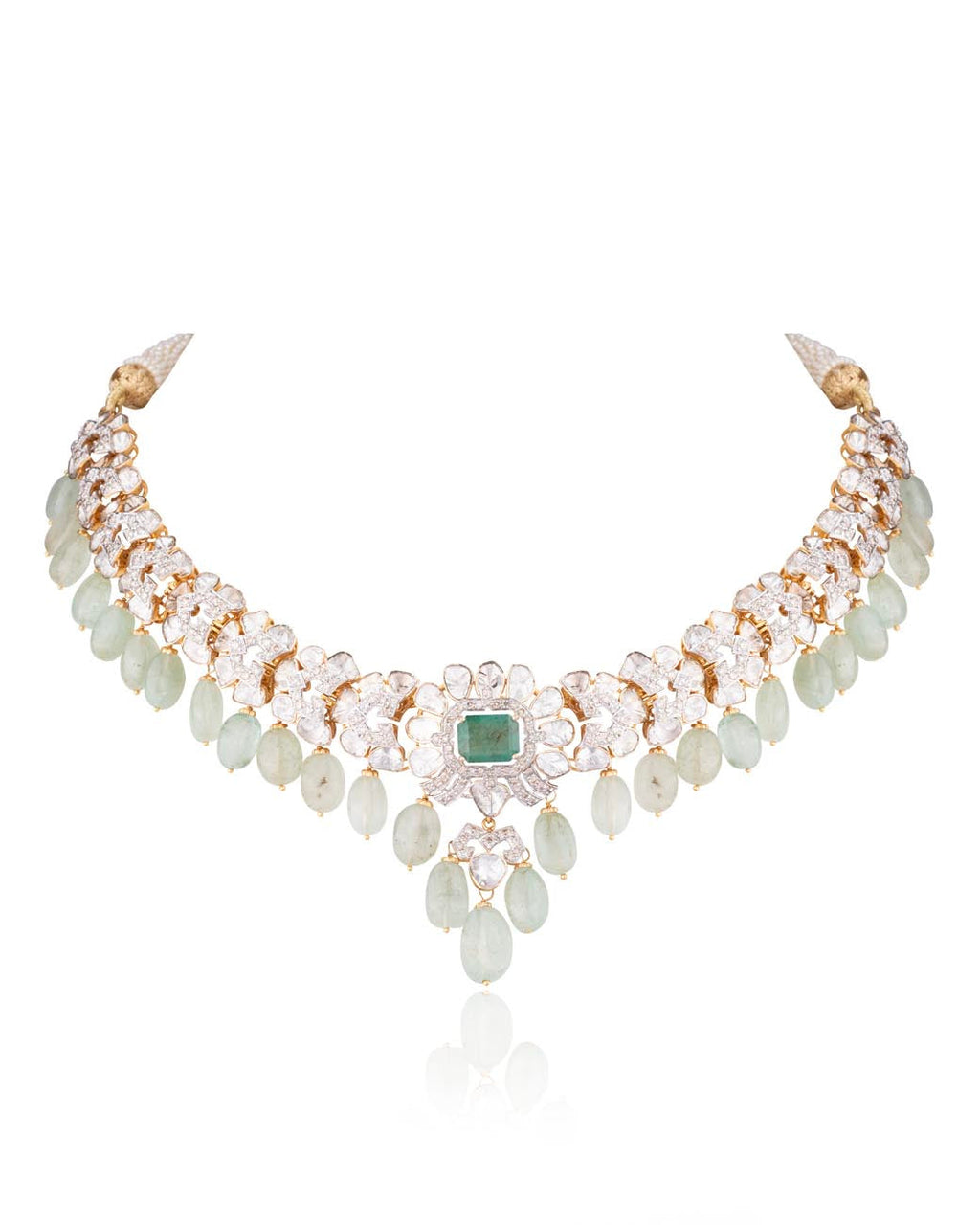 Priya Polki And Diamond Necklace
