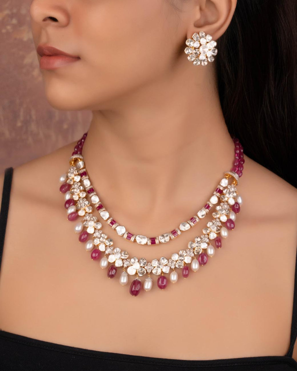 Chloe Polki And Diamond Necklace