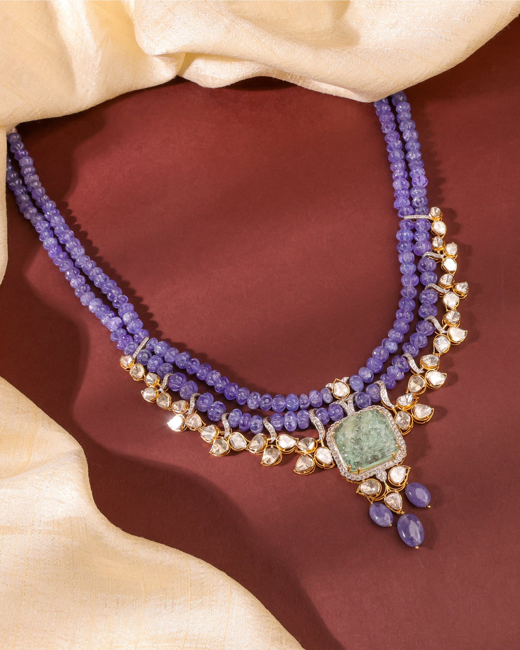Penelope Polki  And Diamond Necklace