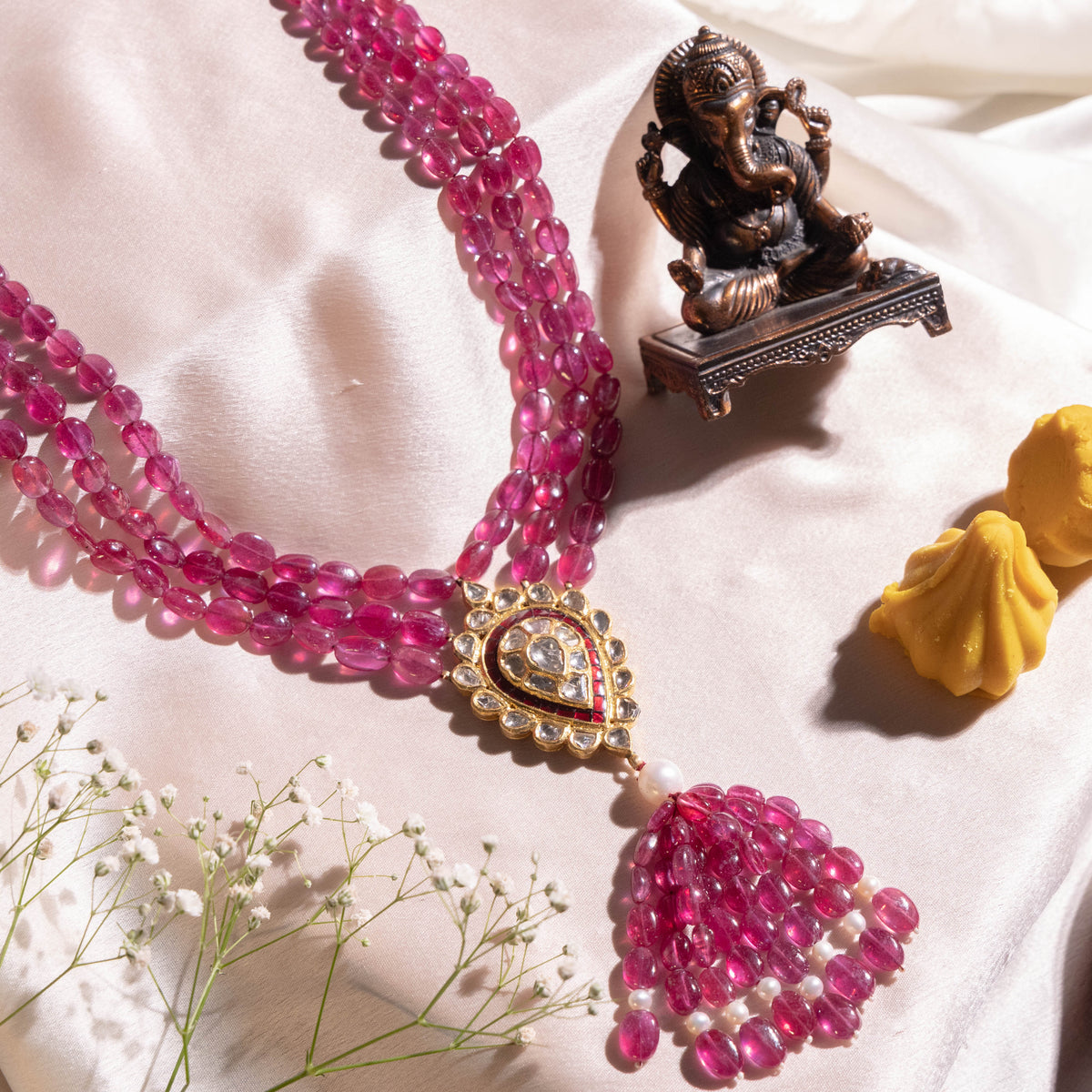 Nara Polki Bead Pendant