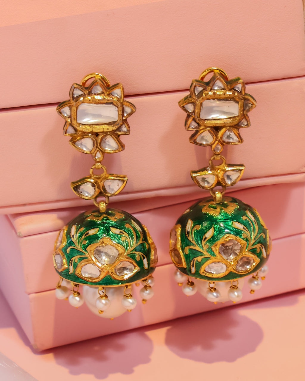 Harshita Polki Jhumkas