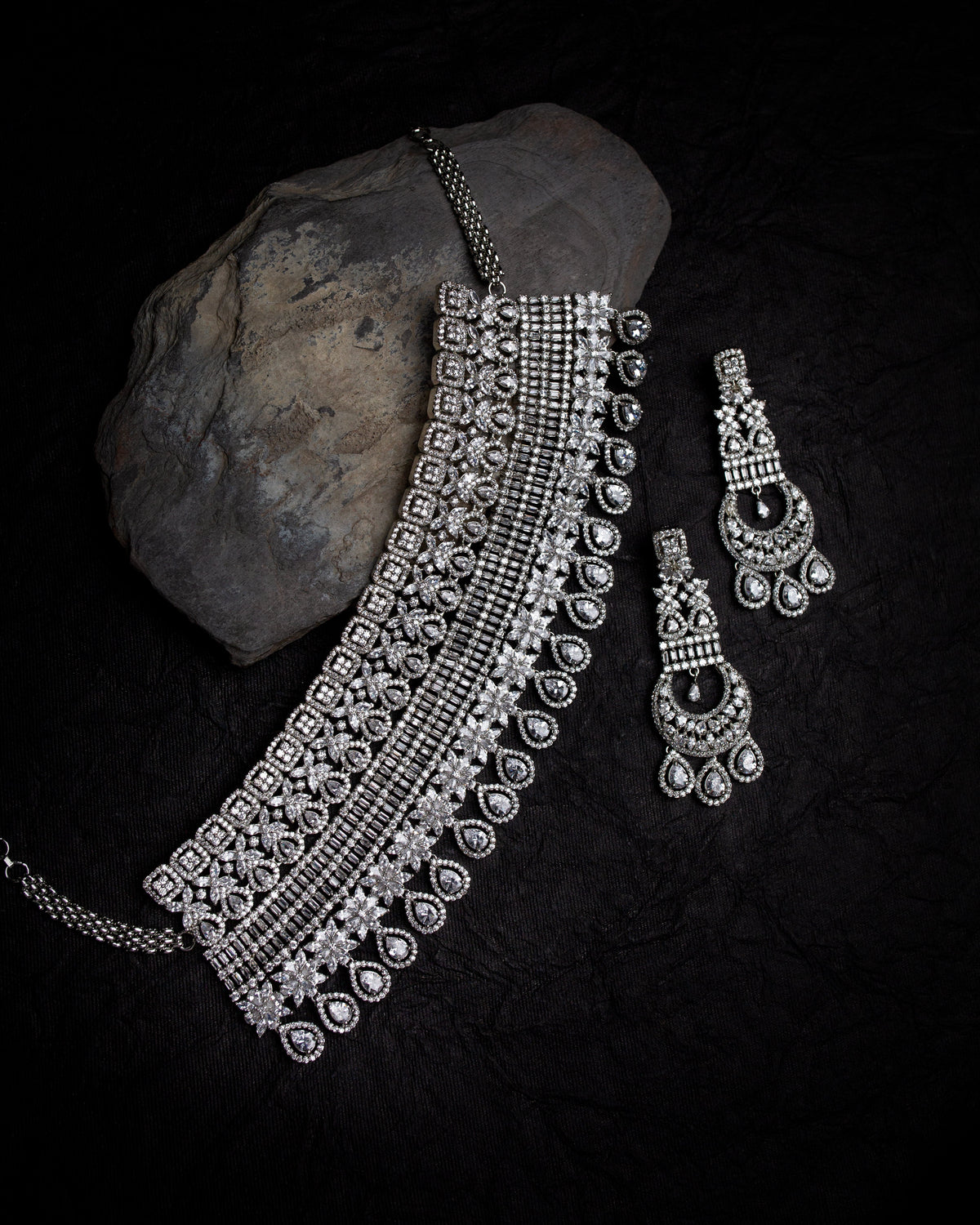 Gulmarg diamond choker Set