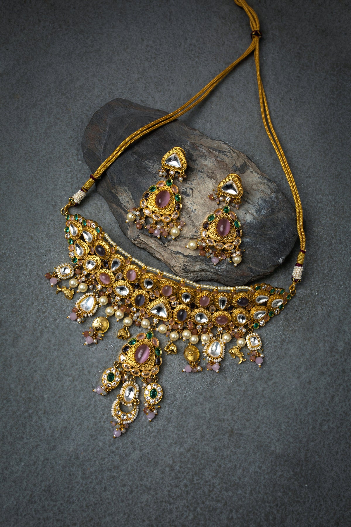 Inara Colourful Polki Choker
