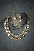 Silver Plated Crystal Maharani Set