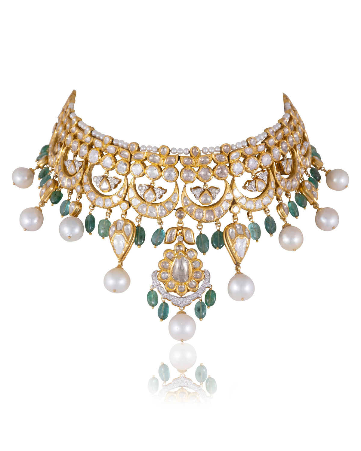 Ella Polki And Diamond Necklace