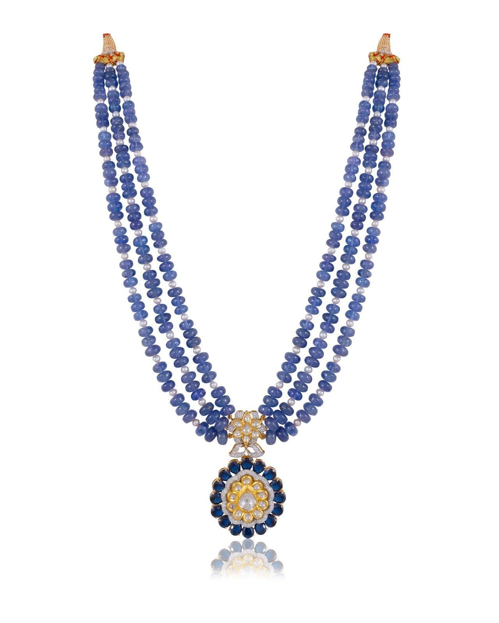 Ketki Polki And Diamond Bead Pendant