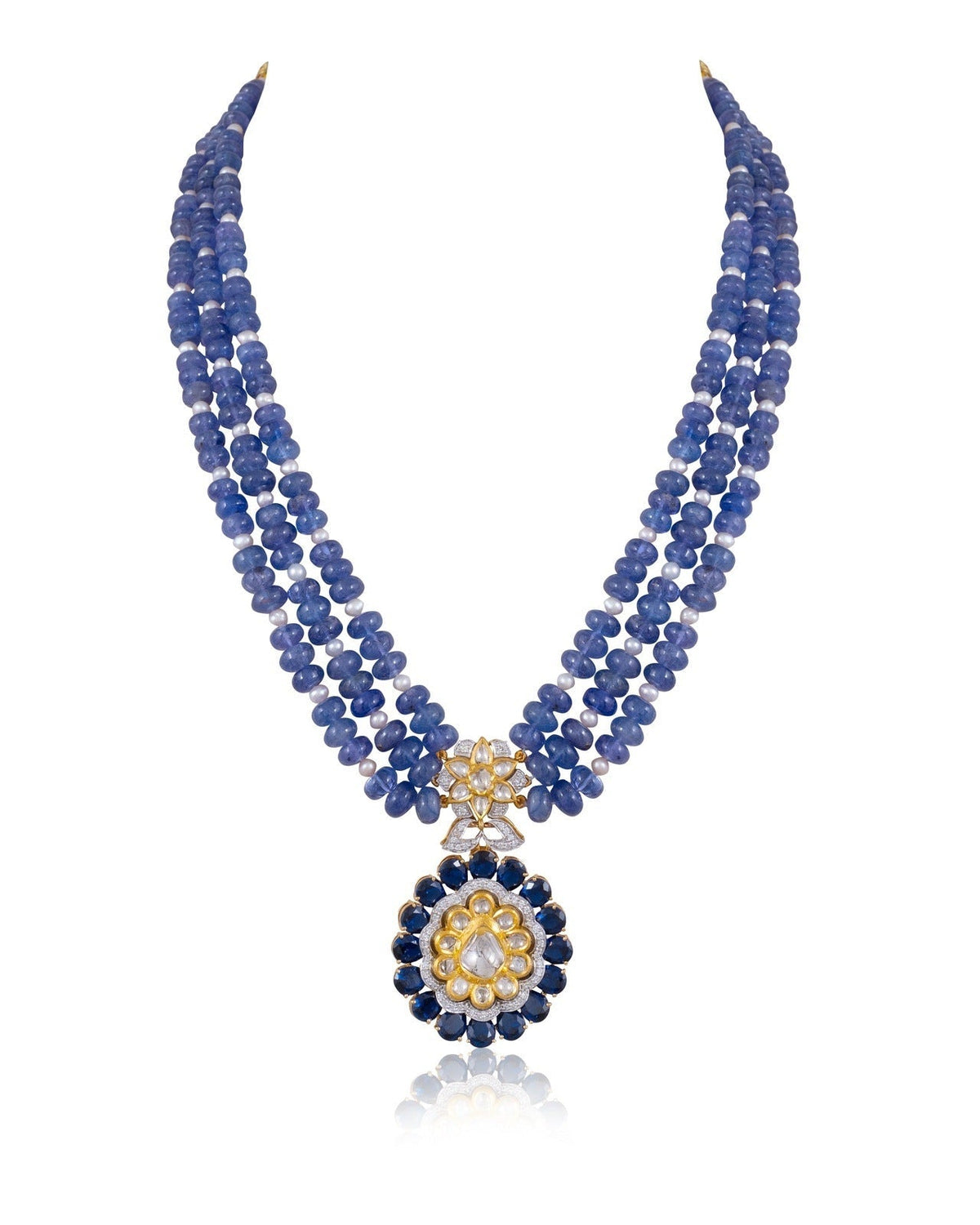 Ketki Polki And Diamond Bead Pendant
