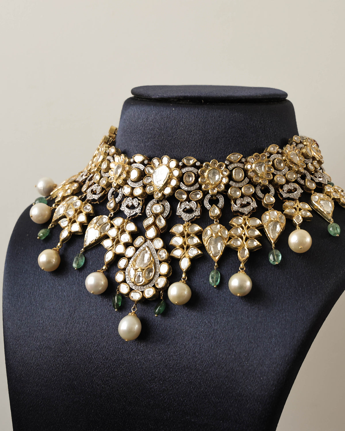 Kusha Kapila - Shiza Jadau Polki And Diamond Necklace