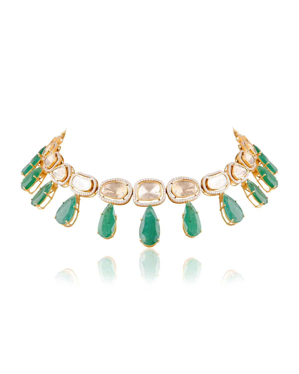 Kritika Polki And Diamond Necklace