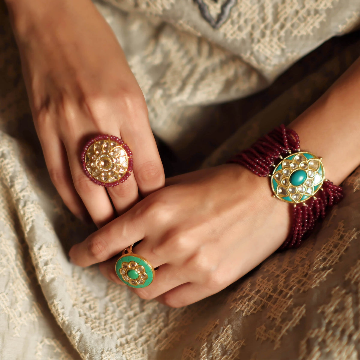 Jiya Polki Ring