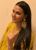 Neha Dhupia - Karima Polki Chandbalis