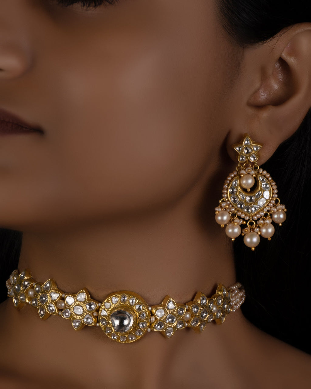 Anya Choker and Darya Chandbalis Polki Set