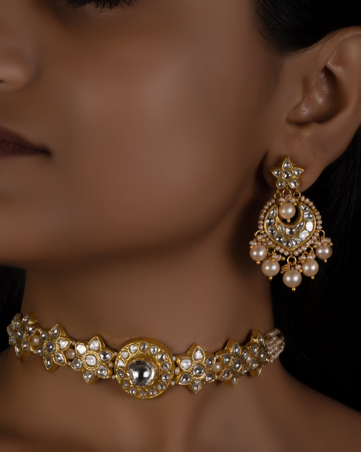 Anya Choker and Darya Chandbalis Polki Set