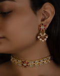 Liv Choker and Luma Chandbalis Polki Set