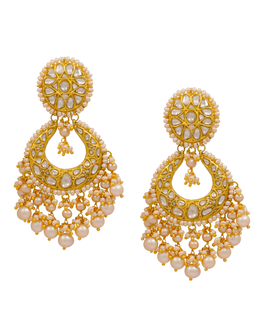 Sagun Choker and Prachi Chandbalis Polki Set
