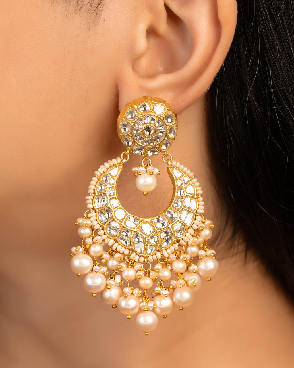Jyoti Necklace And Amishi Chandbalis Polki Set