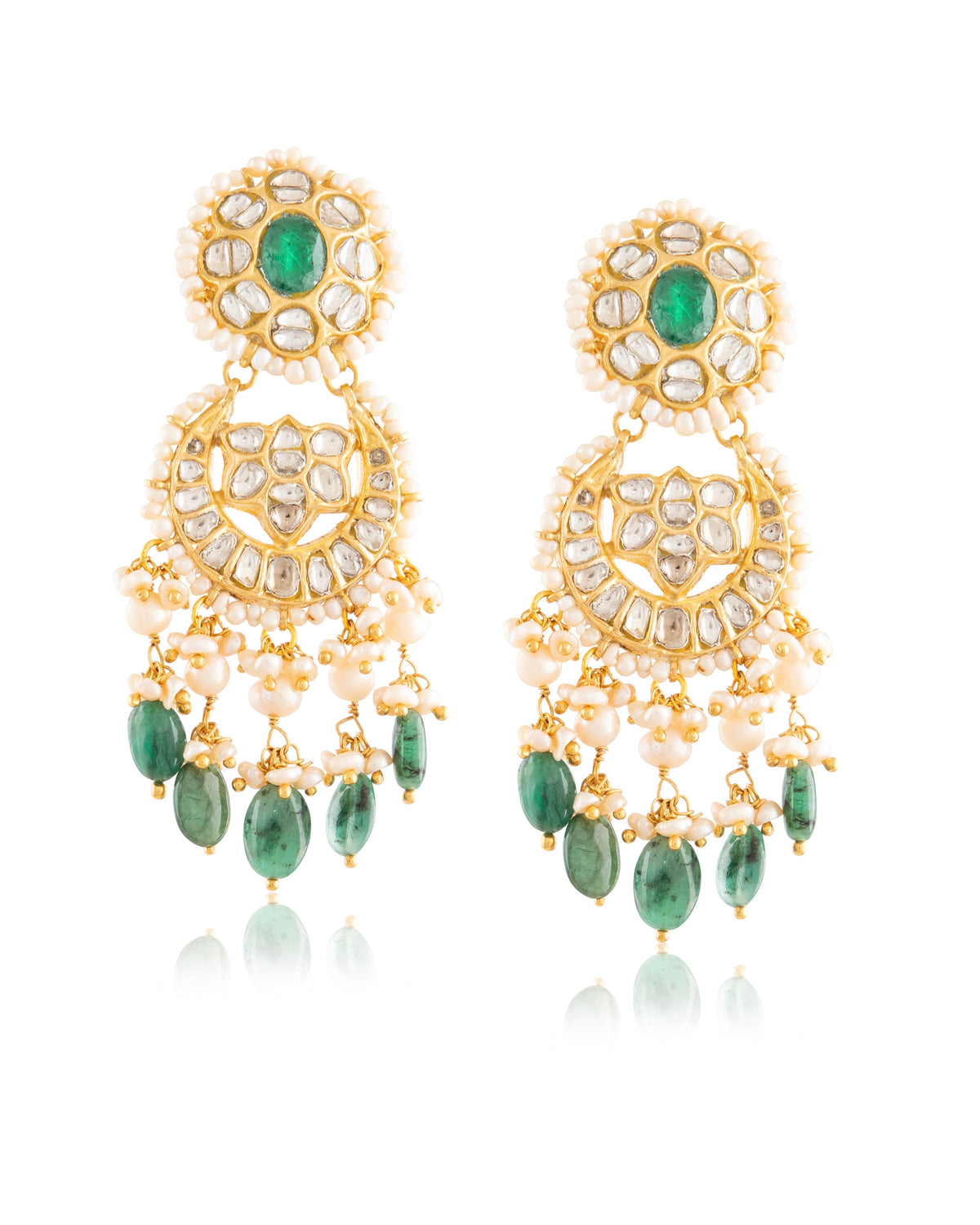 Pratiksha Choker And Reshma Chandbalis Polki Set