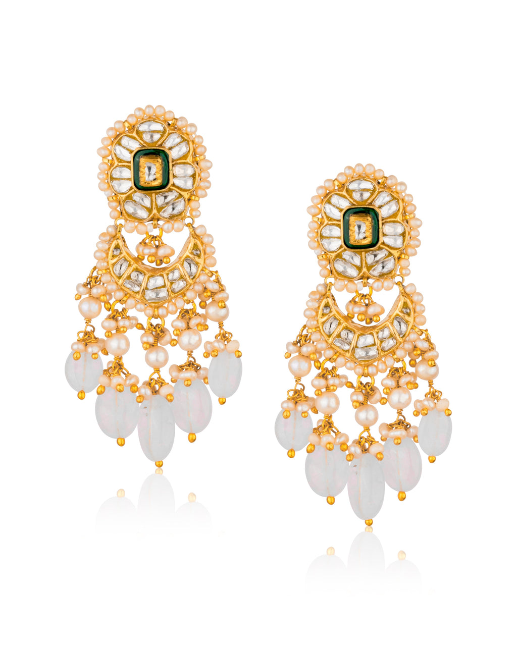 Niyomi Choker And Paakhi Chandbalis Polki Set