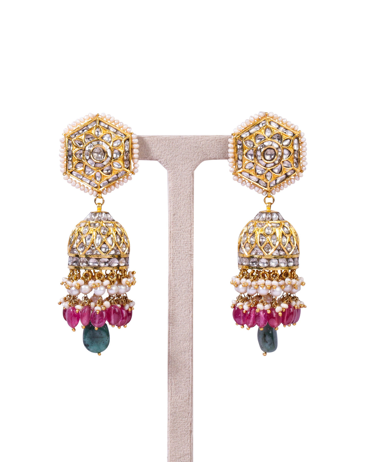 Sameen Polki Jhumkas