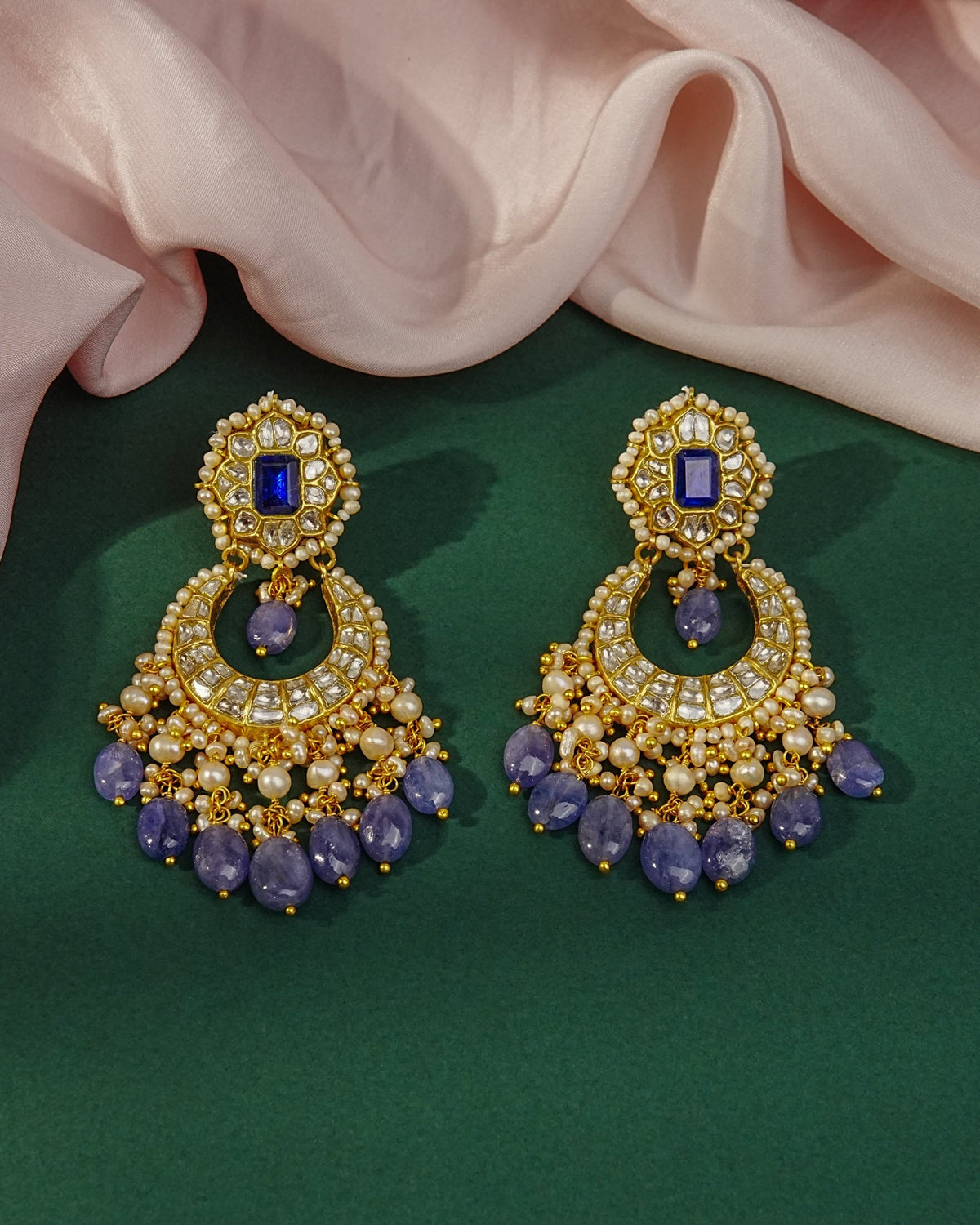 Aluna Necklace And Geeta Elspeth Polki Set