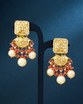 Manjusha Polki Long Earrings