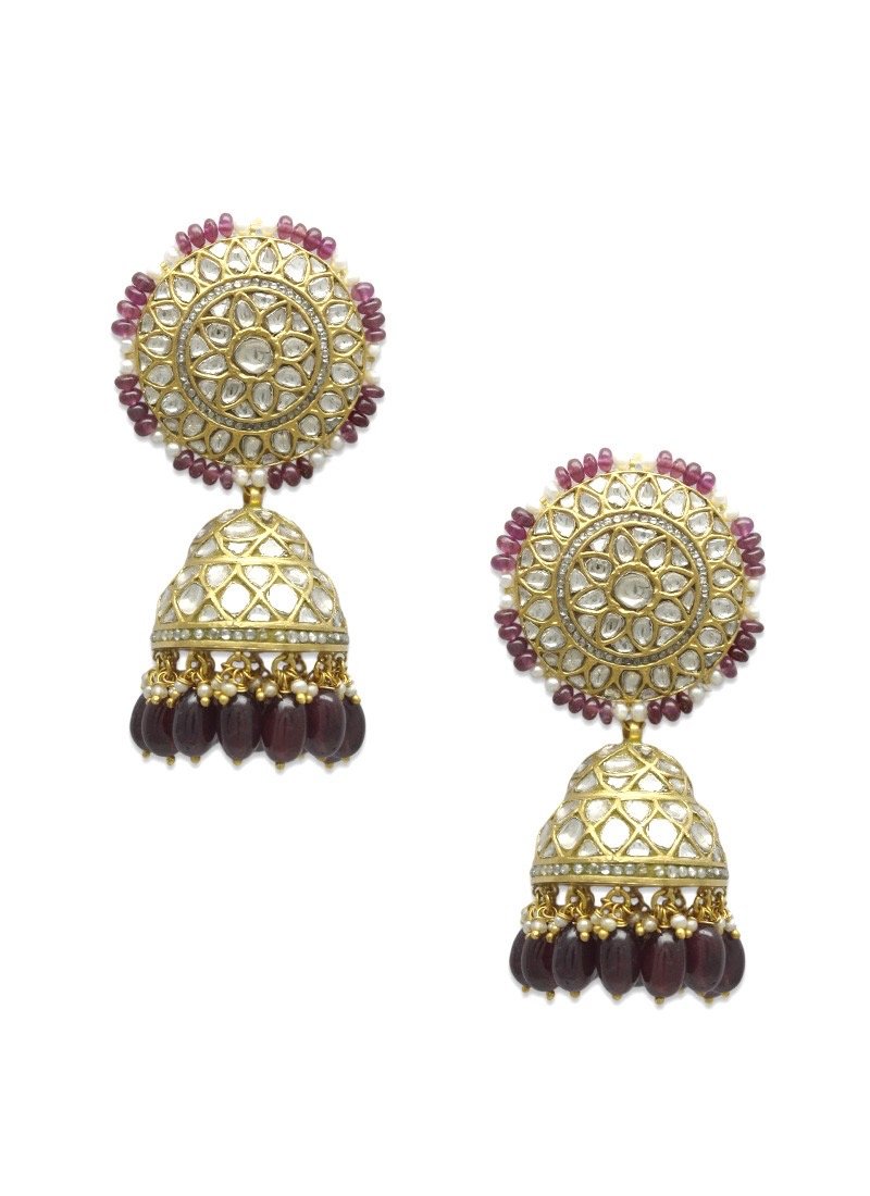 Kajal Aggarwal - Amber Polki Jhumkas