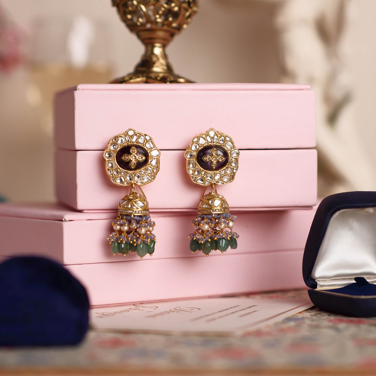 Kavya Polki Jhumkas