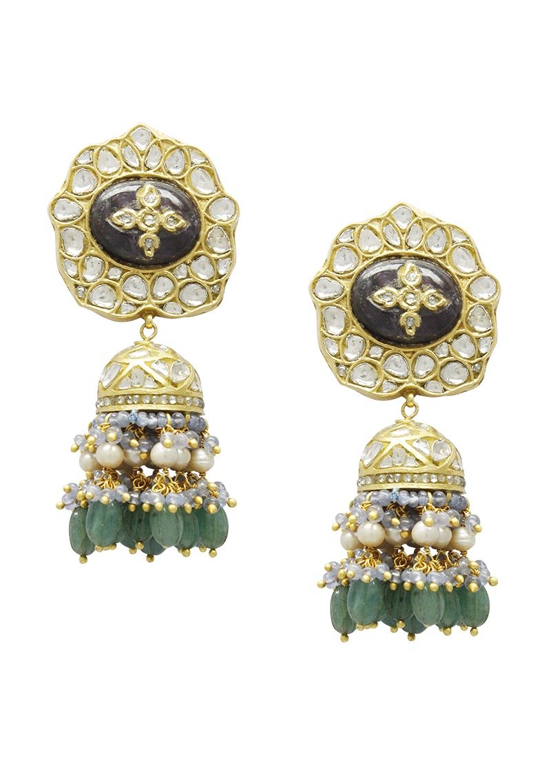 Kavya Polki Jhumkas
