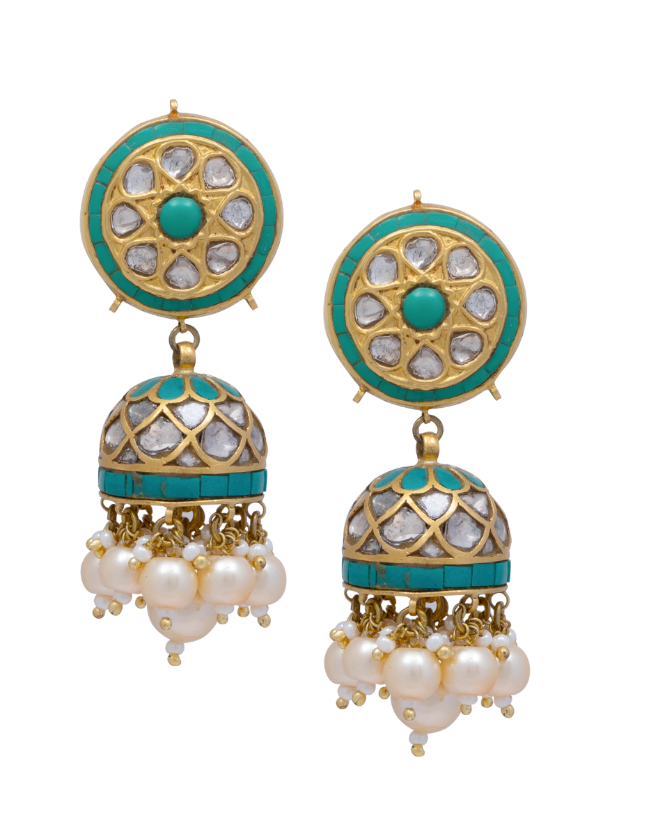 Rakhi Polki Jhumkas