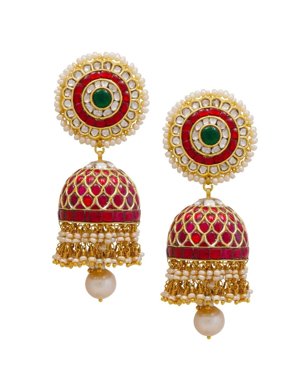 Neyoshi Polki Jhumkas