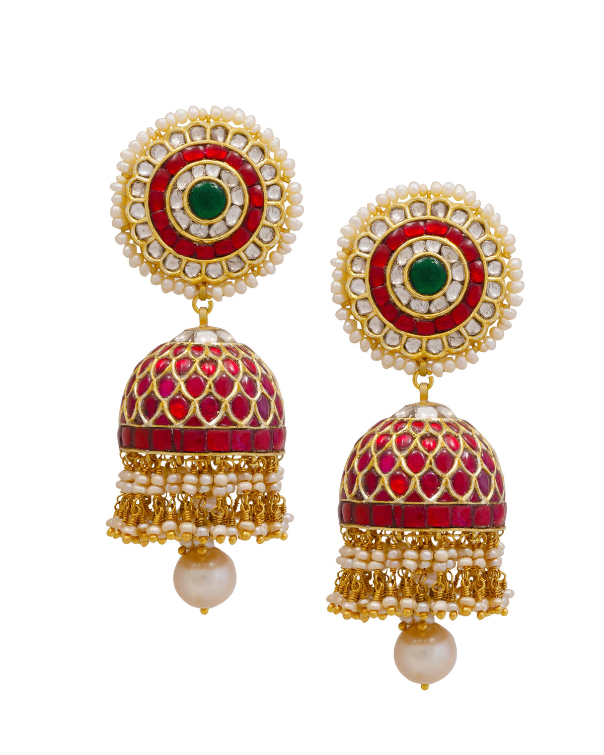 Neyoshi Polki Jhumkas