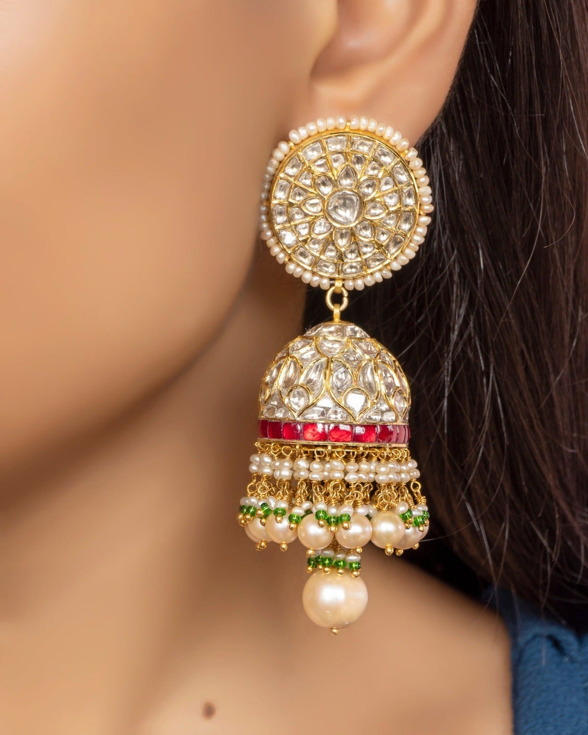 Anjali Polki Jhumkas