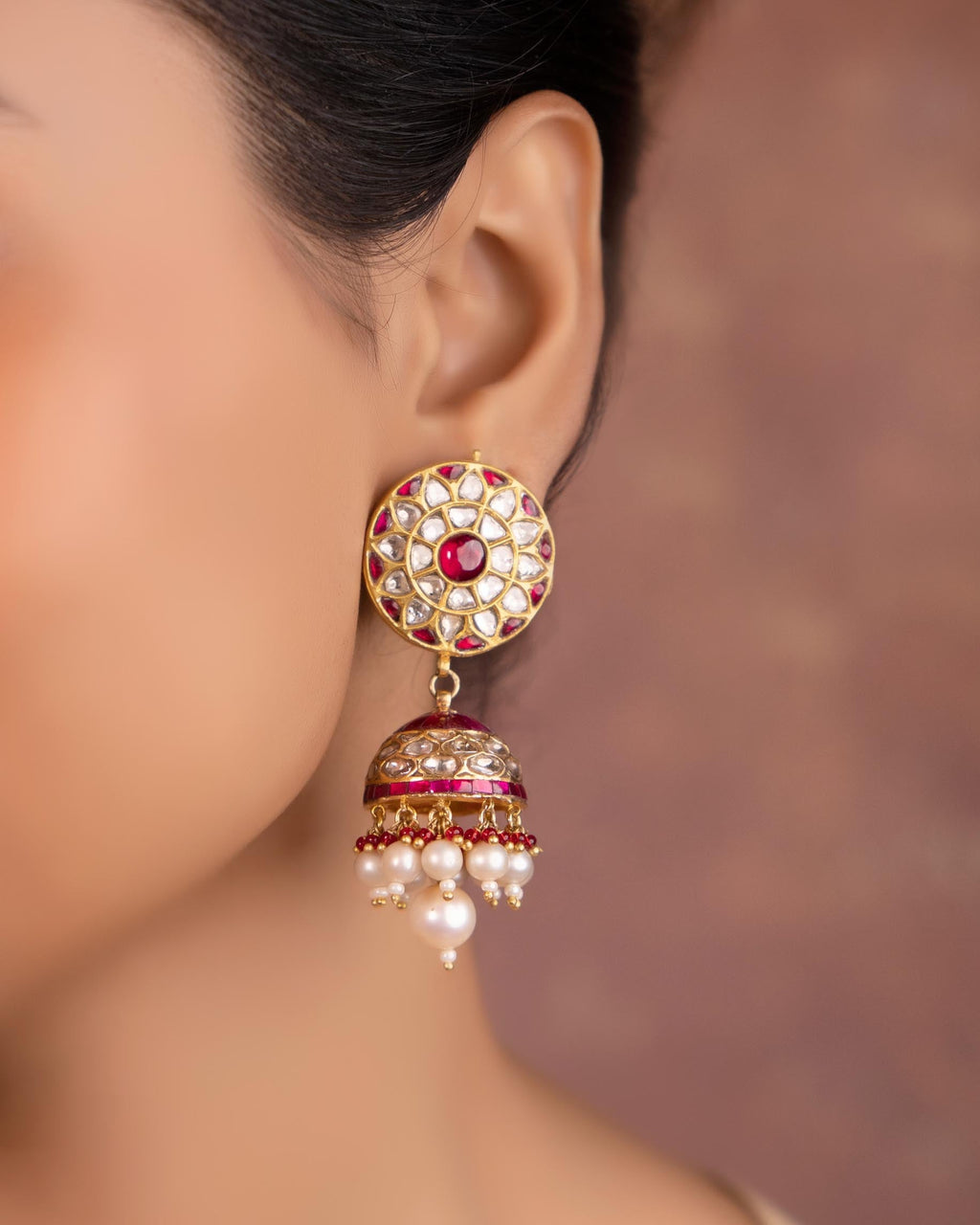 Karima Polki Jhumkas